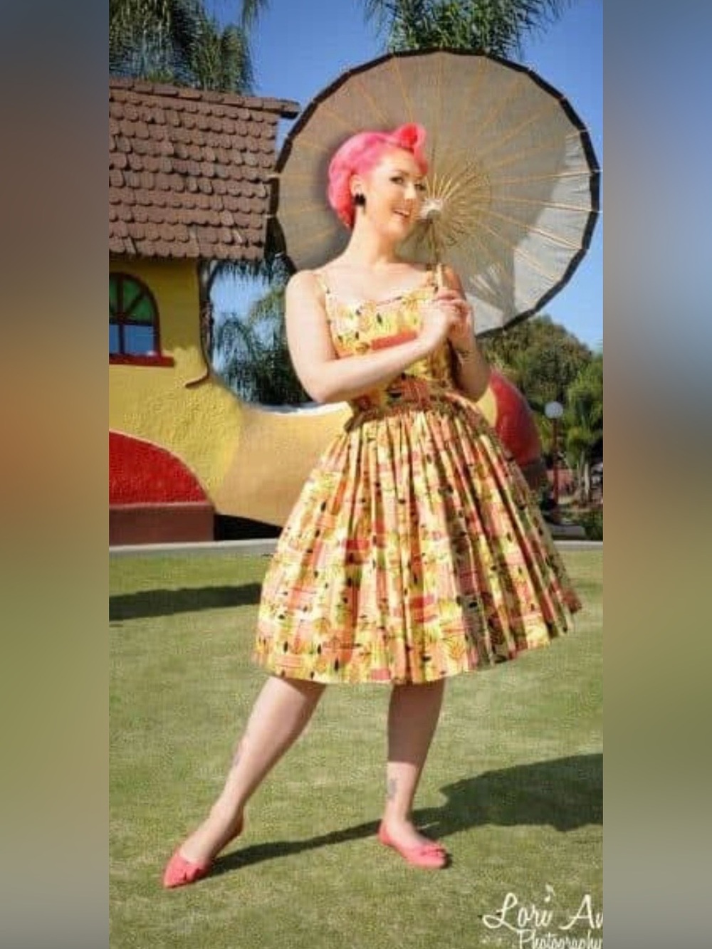 Pinup Couture RARE OG Tiki Jenny Dress LARGE.